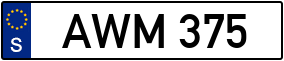 Trailer License Plate